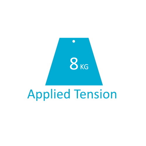 8kg of applied tension