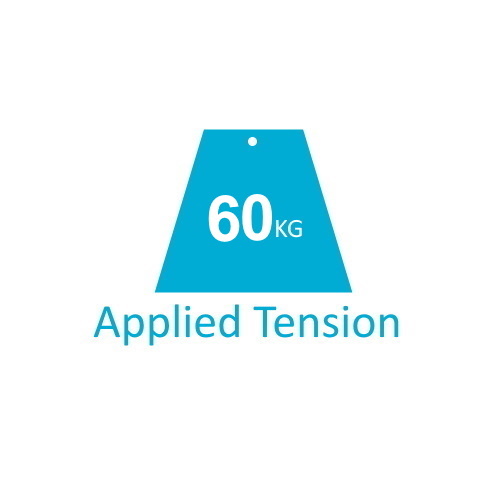 60kg of applied tension