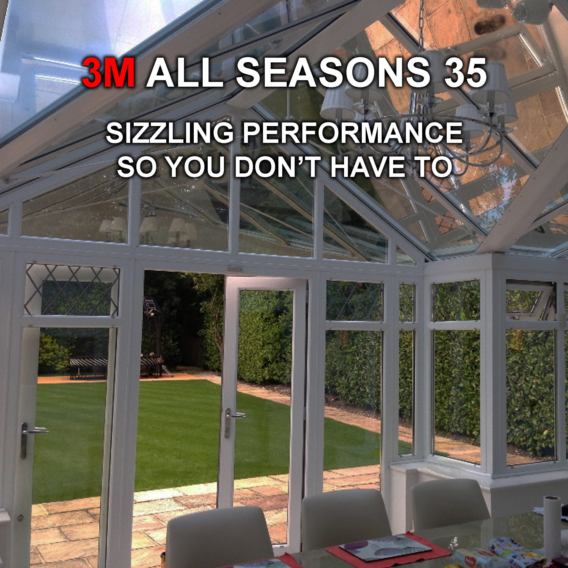 3M All Seasons 35 Conservatory Roof Window Film