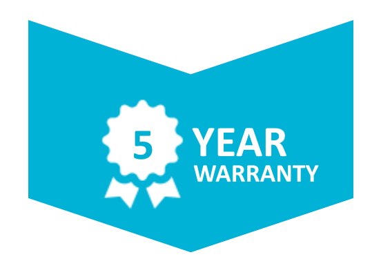 WindowTreat offer a 5 year warranty with our electric roof lantern blinds