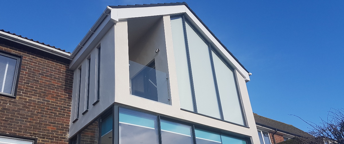 external view of gable end blinds