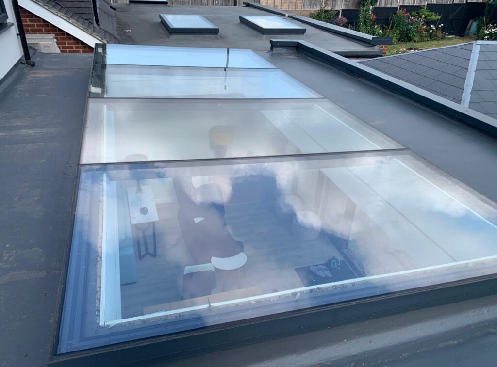 3M Prestige 40 Exterior installed on large skylights, reducing heat while maintaining high levels of natural daylight.