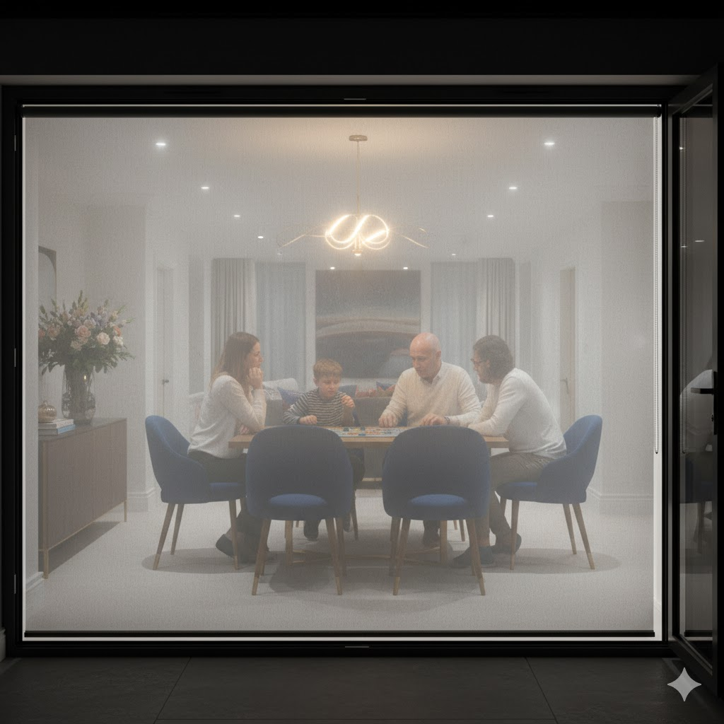 A sheer blind that works perfectly during the day can leave you feeling exposed and uncomfortable in your own home at night.