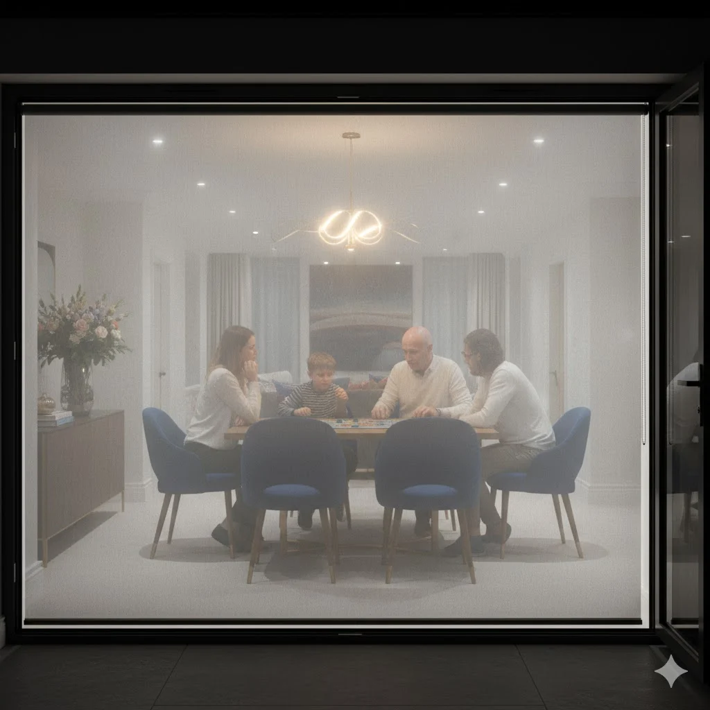 A sheer blind that works perfectly during the day can leave you feeling exposed and uncomfortable in your own home at night.