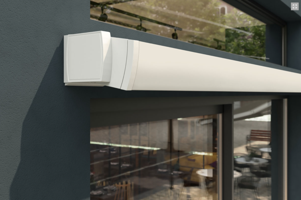 Sol-Pro is an end fix awning up to 6m wide and 4.1m projection