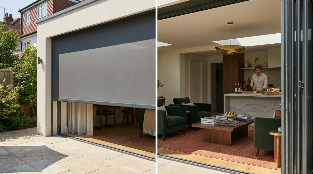 Modern external shading can be seamlessly integrated into your home's design, offering powerful heat protection without compromising on style.