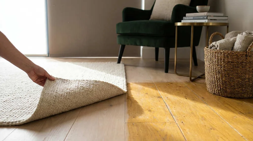 The result of choosing a fabric without adequate UV protection. This 'invisible' function is essential for protecting valuable floors and furniture from long-term sun damage.