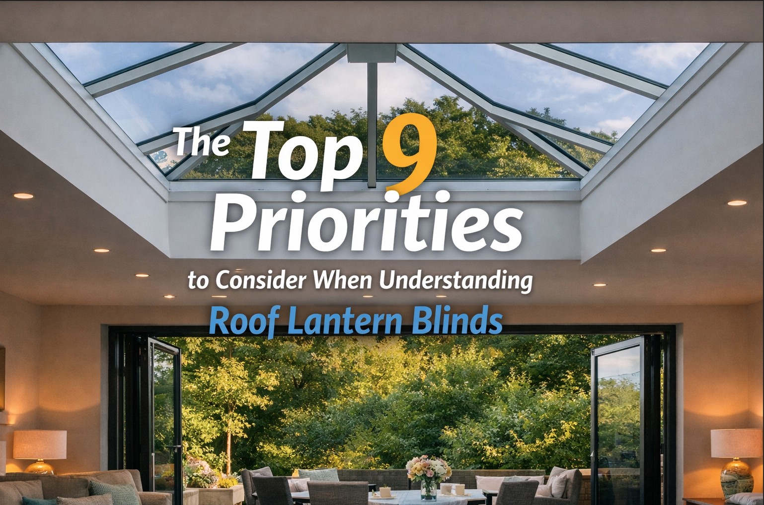 Top 9 Priorities To Consider When Understanding Roof Lantern Blinds
