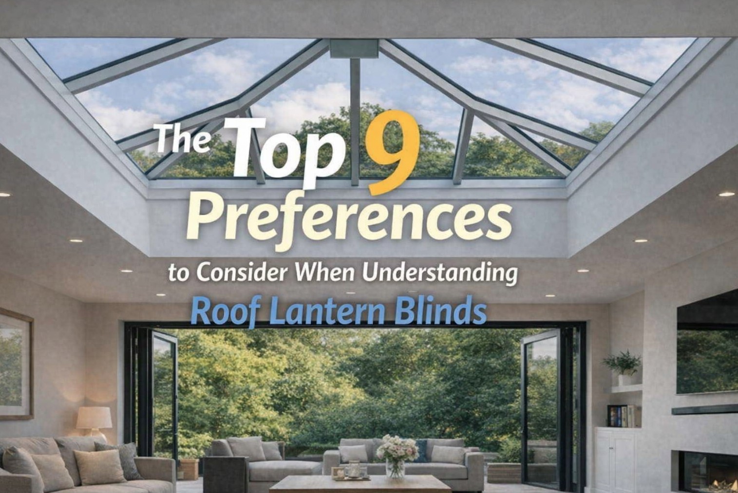 The Top 9 Preferences to Consider When Understanding Roof Lantern Blinds